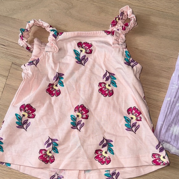 Carter's Pink Floral and Purple Striped Camisoles - Picture 9 of 16